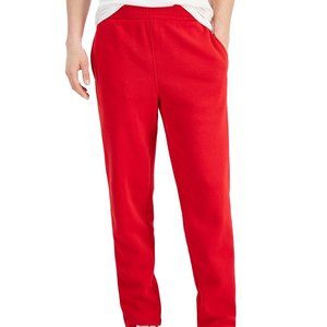 Ideology Mens Licorice Red Solid Fleece Jogger Sweat Pants Small